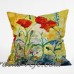 East Urban Home Poppies Provence Outdoor Throw Pillow ETUH2053
